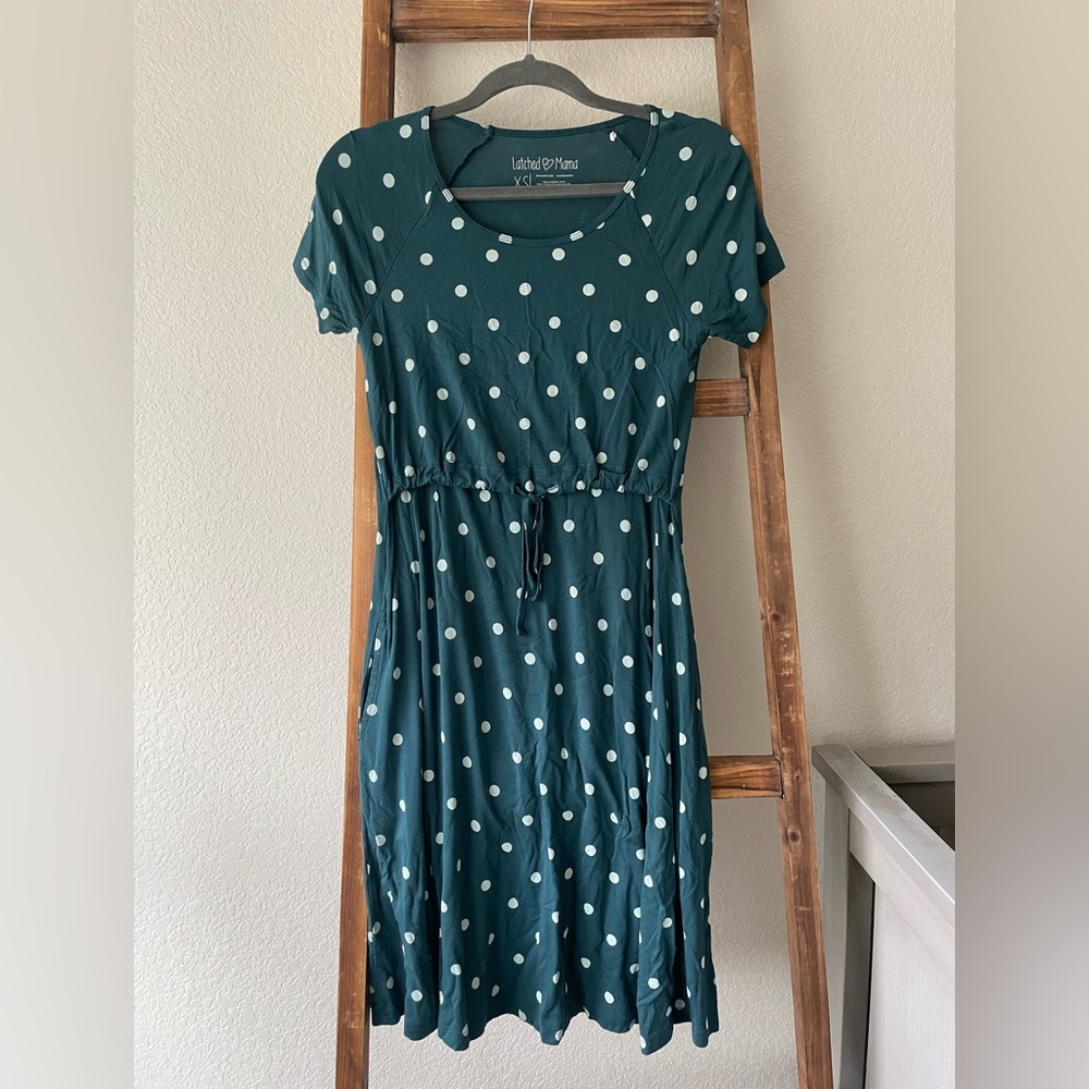 Latched Mama Drawstring Tshirt dress